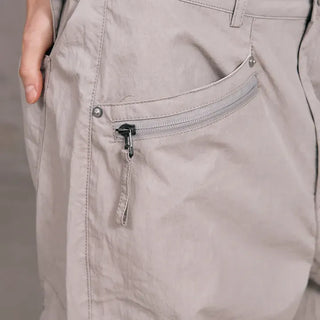 Fine Zipper Cargo Pants