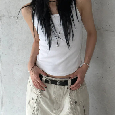 Kuring U-neck Ribbed Sleeveless