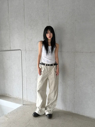 Kuring U-neck Ribbed Sleeveless