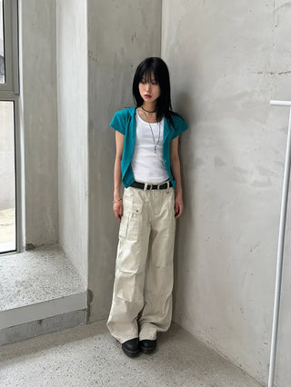 Kuring U-neck Ribbed Sleeveless