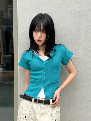 Kuring U-neck Ribbed Sleeveless