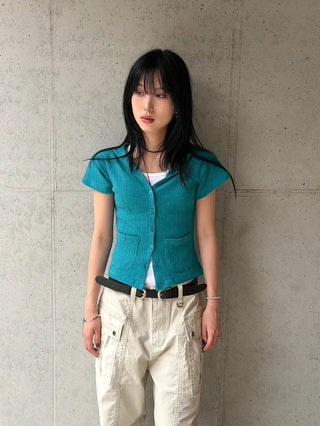 Kuring U-neck Ribbed Sleeveless