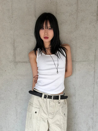 Kuring U-neck Ribbed Sleeveless