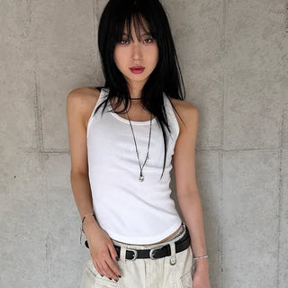 Kuring U-neck Ribbed Sleeveless