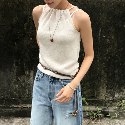 Soy Knit Halter Sleeveless