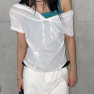 Male Hooded Short Sleeve Tee
