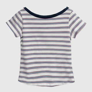 Cindy Striped Short Sleeve Tee