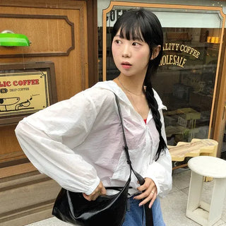 Summer Crop Hooded Wind Jacket