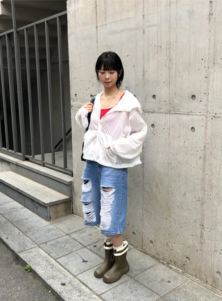 Summer Crop Hooded Wind Jacket