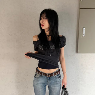 Holly U-neck Slim Short Sleeve T-shirt