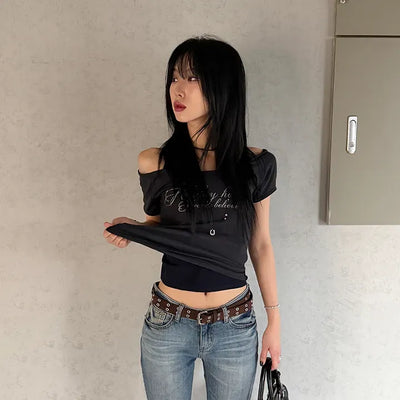 Holly U-neck Slim Short Sleeve T-shirt