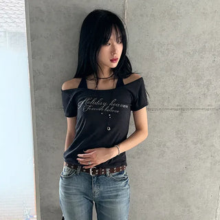 Holly U-neck Slim Short Sleeve T-shirt
