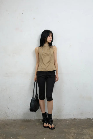Oti Cotton Capri Denim