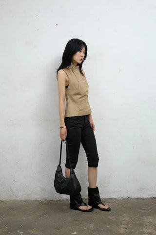 Oti Cotton Capri Denim