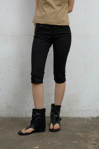 Oti Cotton Capri Denim