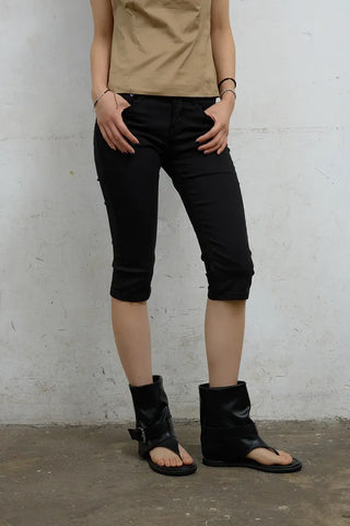 Oti Cotton Capri Denim