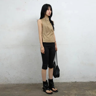 Oti Cotton Capri Denim