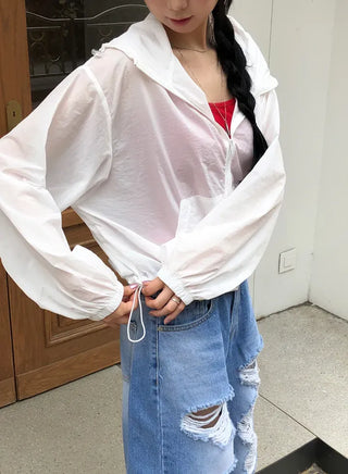 Daily Ribbed Sleeveless with Built-in Cap