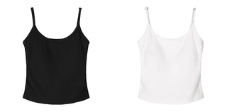Daily Ribbed Sleeveless with Built-in Cap