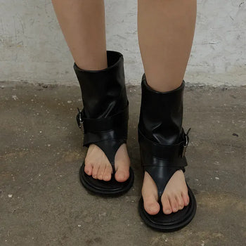 Denver flip-flop leather boots