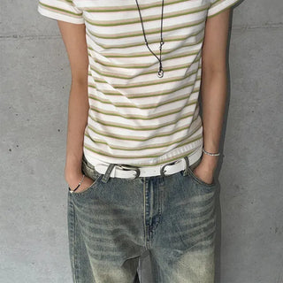 Matte Double Buckle Belt