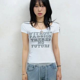 With Text Short Sleeve T-shirt