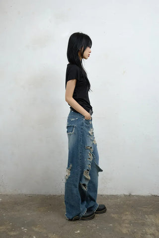 TJ Cut Vintage Wide Jeans