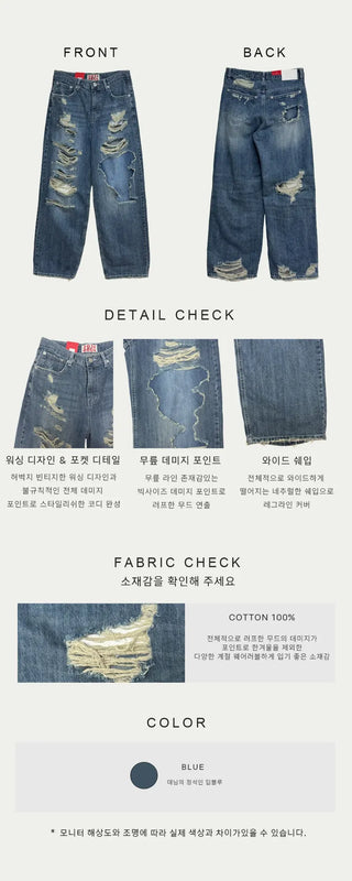 TJ Cut Vintage Wide Jeans