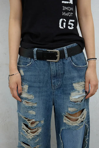 Duo Matte Double Buckle Belt