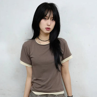 Bidi Layered Short Sleeve Tee