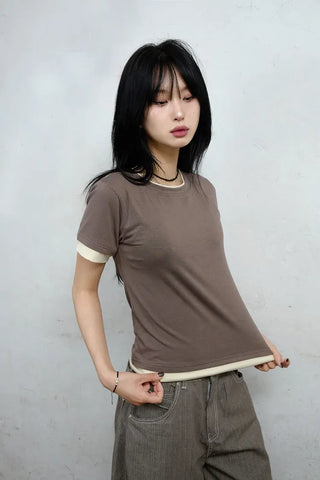 Bidi Layered Short Sleeve Tee