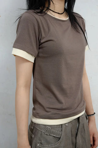 Bidi Layered Short Sleeve Tee