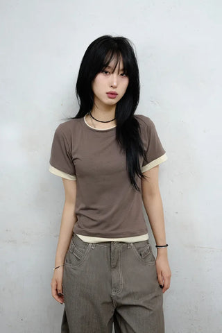 Bidi Layered Short Sleeve Tee