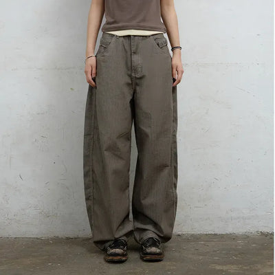 Jans Belt Striped Pants