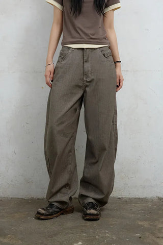 Jans Belt Striped Pants