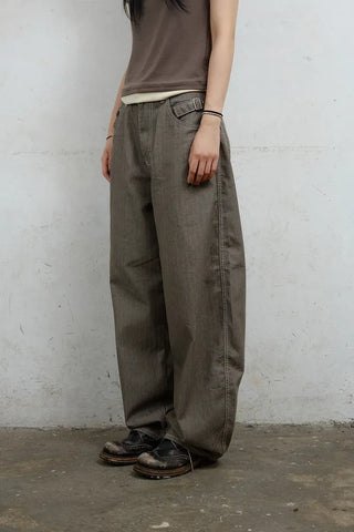 Jans Belt Striped Pants