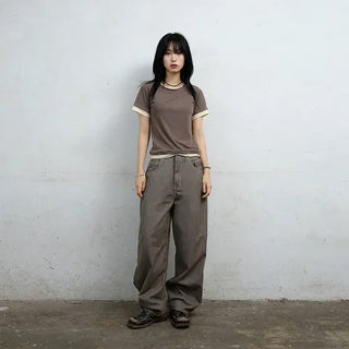 Jans Belt Striped Pants