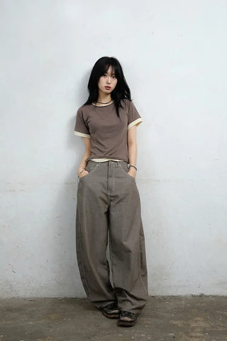 Jans Belt Striped Pants