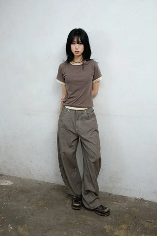 Jans Belt Striped Pants