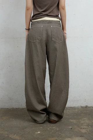 Jans Belt Striped Pants