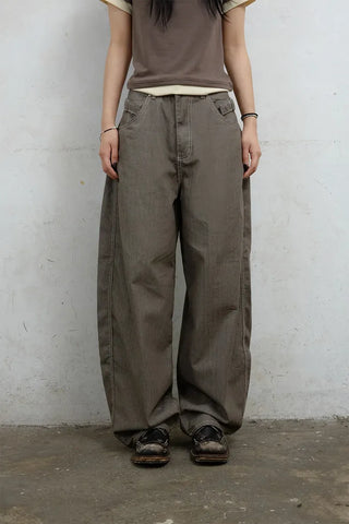 Jans Belt Striped Pants