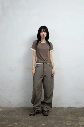 Jans Belt Striped Pants