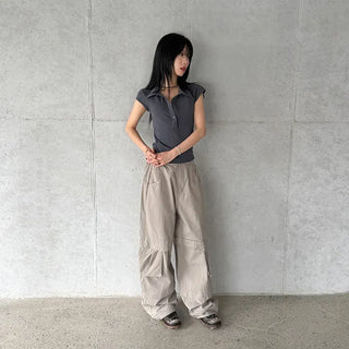 People Wide Cut Pants