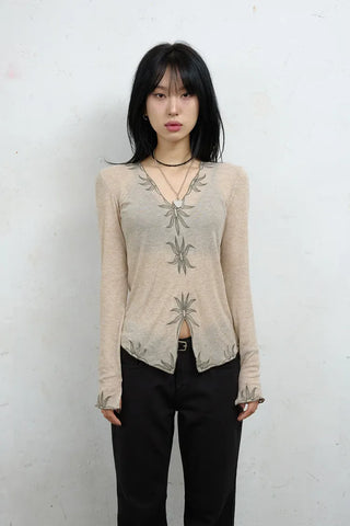 Solar embroidered long sleeve