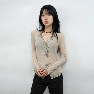 Solar embroidered long sleeve