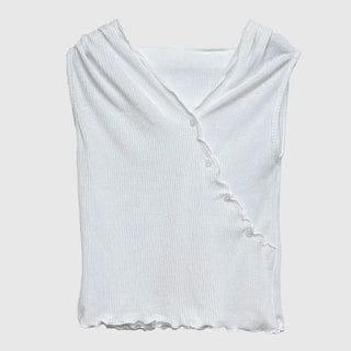 Maroon Button Sleeveless