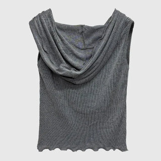 Maroon Button Sleeveless