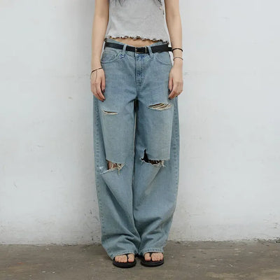 Seven-cut denim jeans