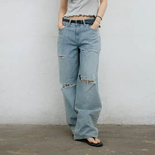 Seven-cut denim jeans