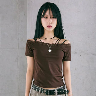 Pale Lace Off Tee